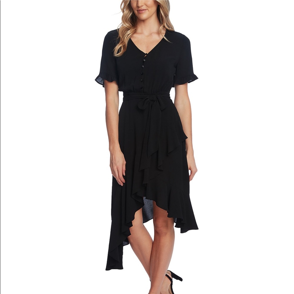 NWT Cece Ruffle Belted High/Low